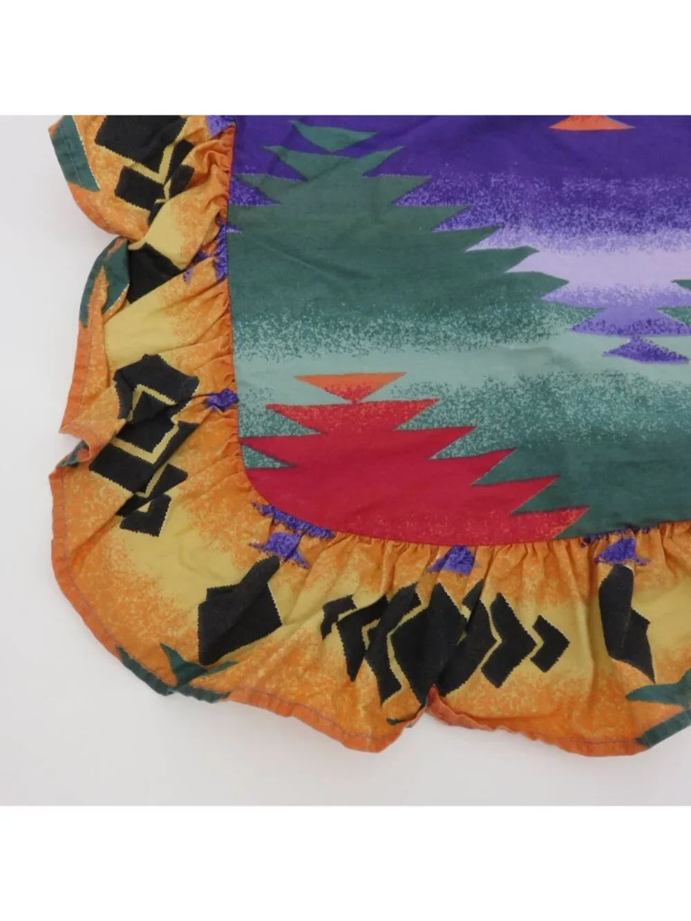 Ralph Lauren Canyon Bright Ruffle Rectangle Pillow Sham Southwestern Bedding VTG